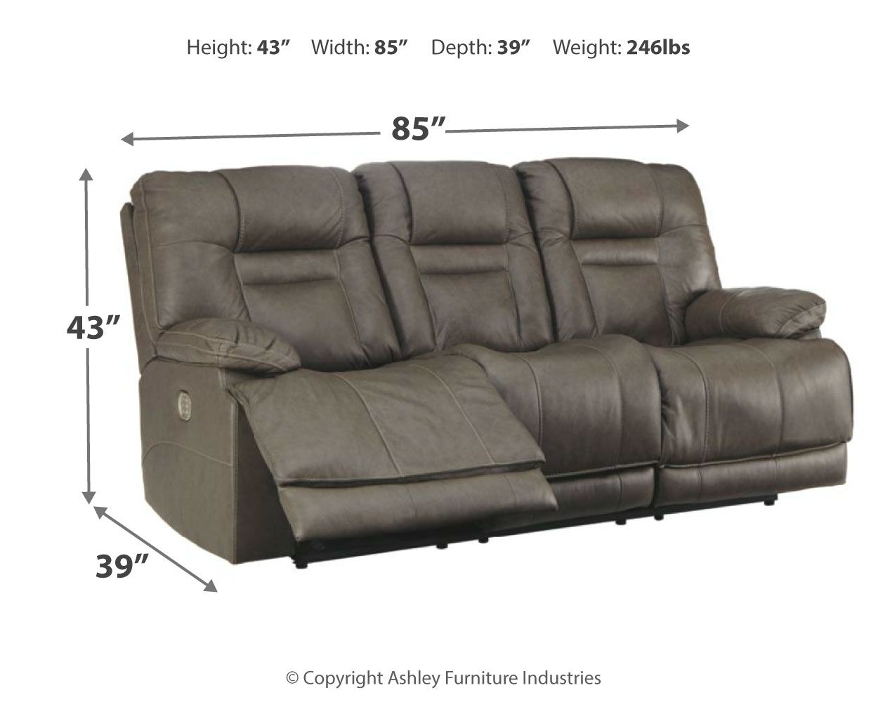 Signature Design by Ashley® Wurstrow - Power Reclining Living Room Set | Meri Furniture