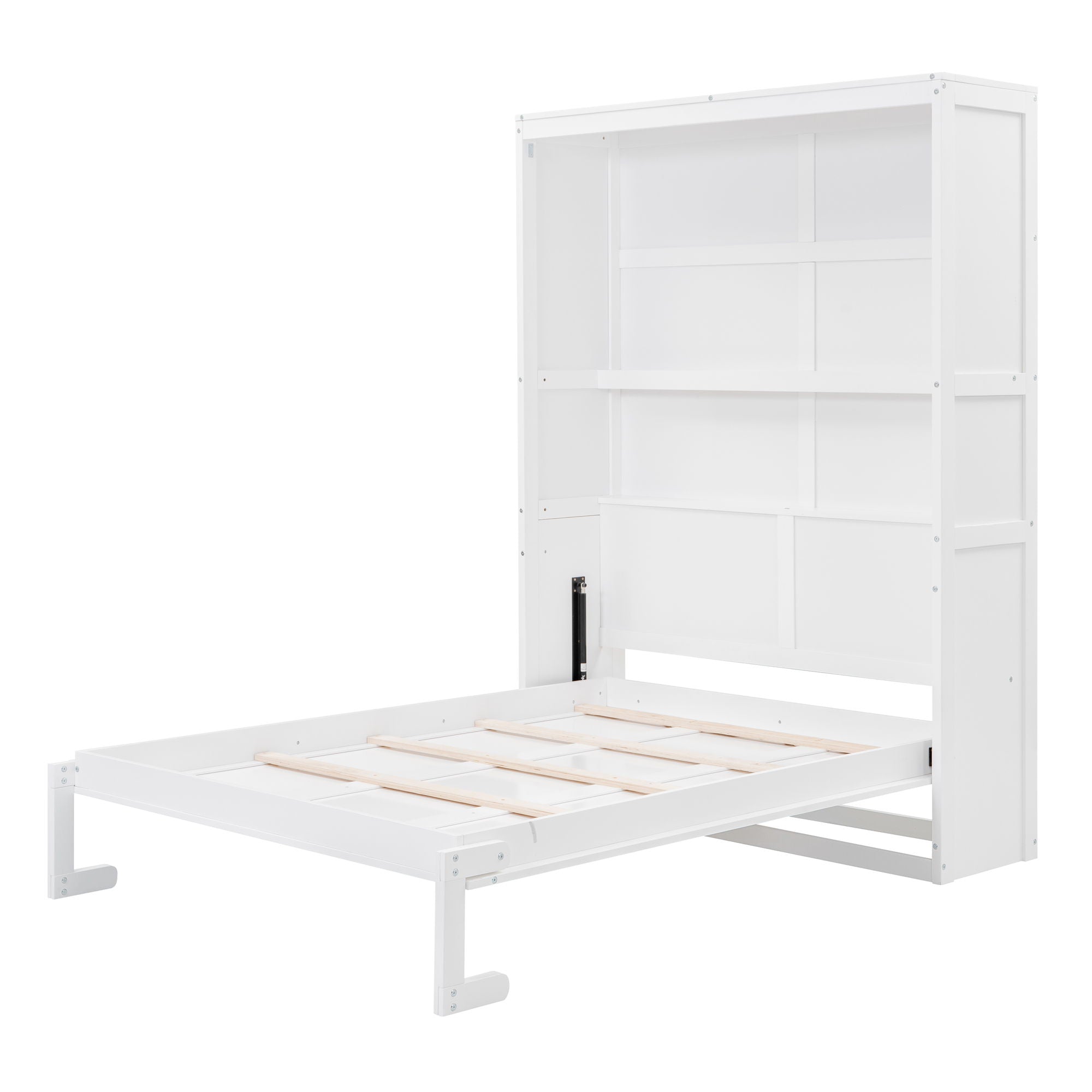 Murphy Wall Bed With Shelves, Space Saving
