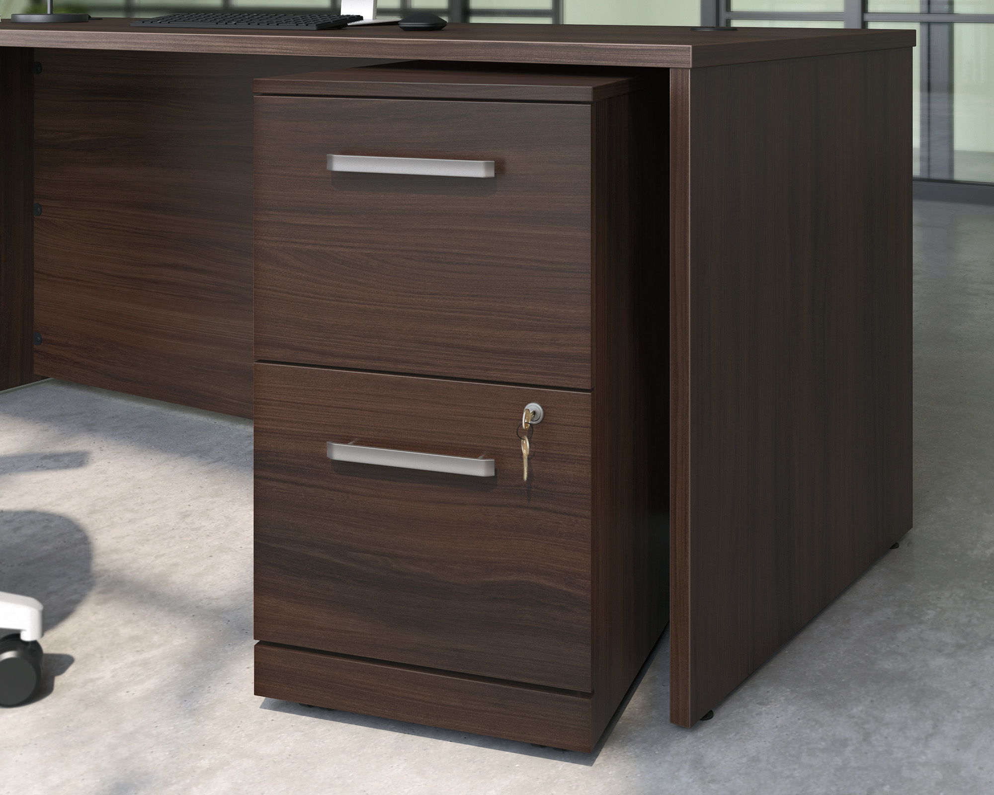 Commercial 2-Drawer Pedestal File Cabinet