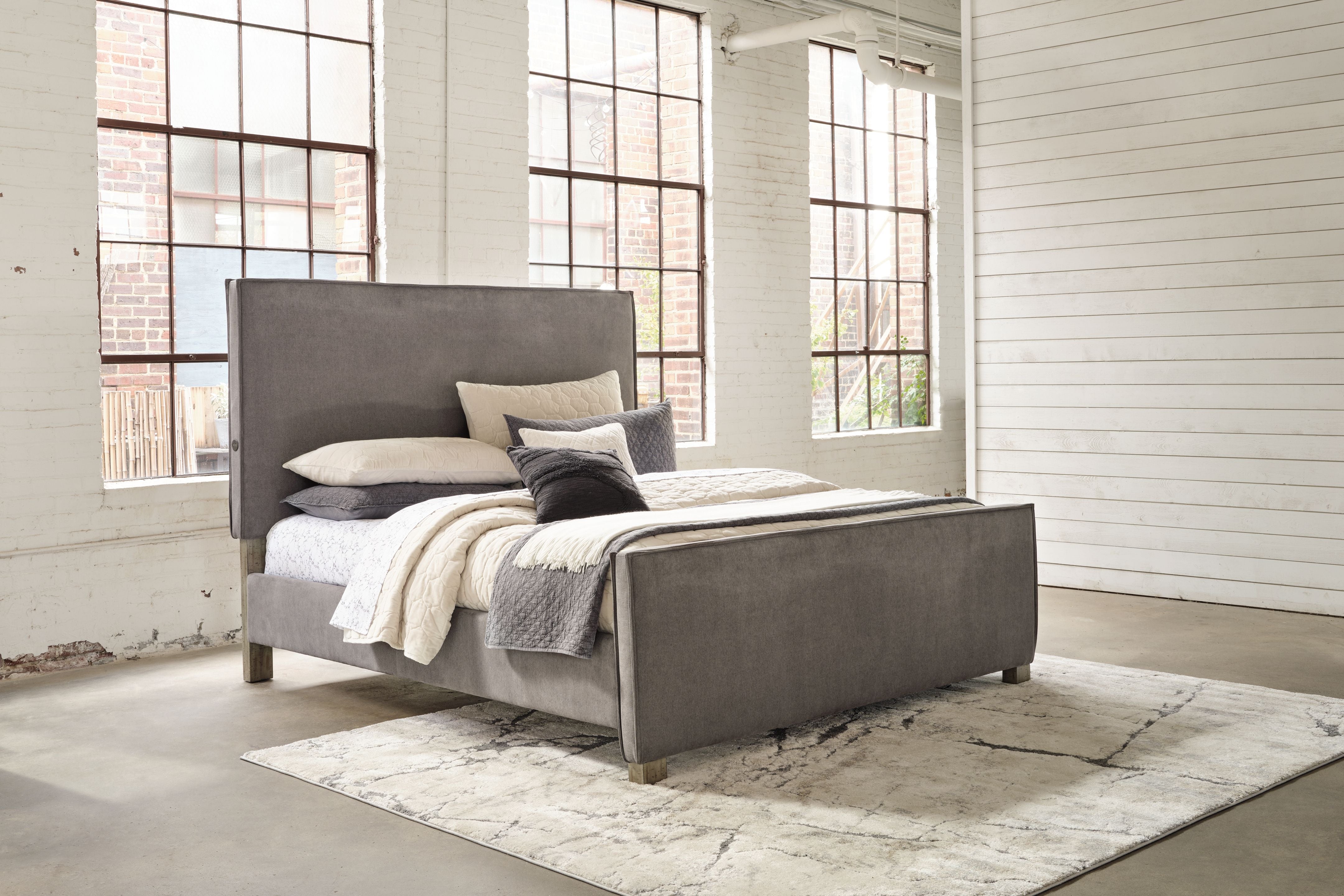 Millennium® by Ashley Krystanza - Upholstered Panel Bed | Meri Furniture