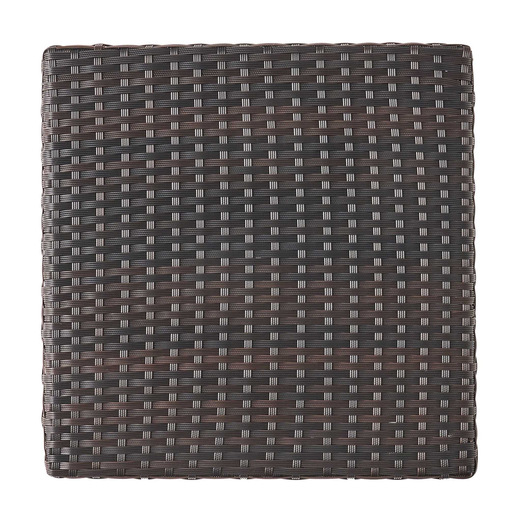 Luminant - Outdoor Side Table With Iron Frame - Brown