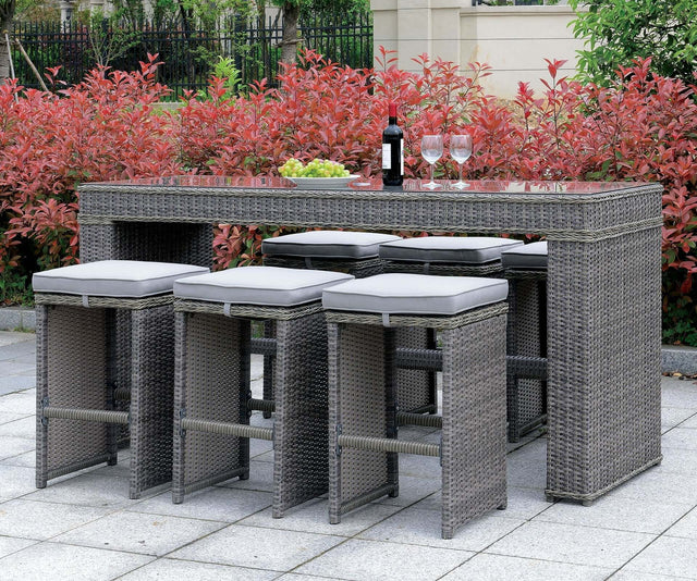 Primo International 7 Pc. Patio Dining Table | Meri Furniture