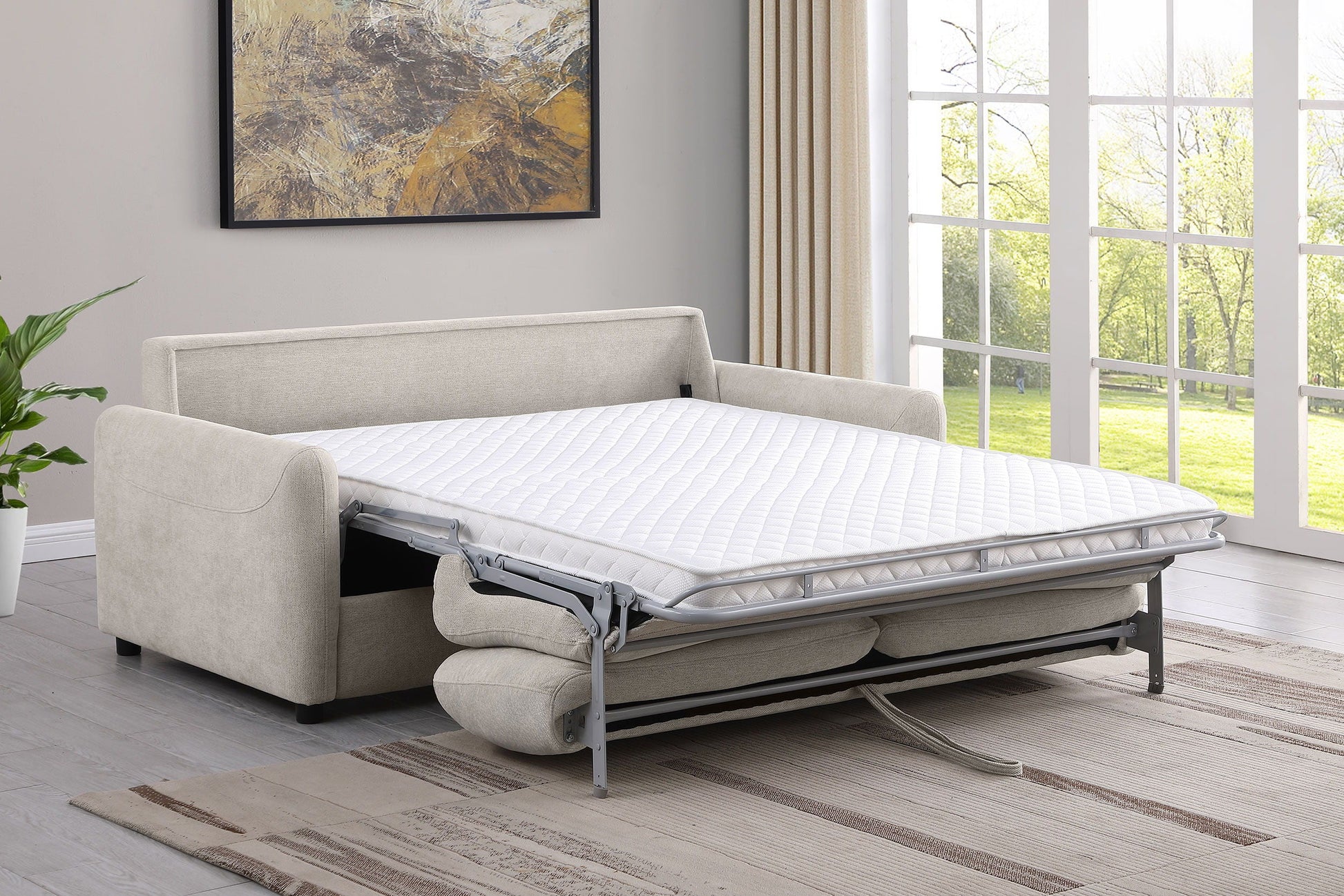 Coaster Fine Furniture Rylie - Upholstered Sofa Sleeper With Mattress | Meri Furniture