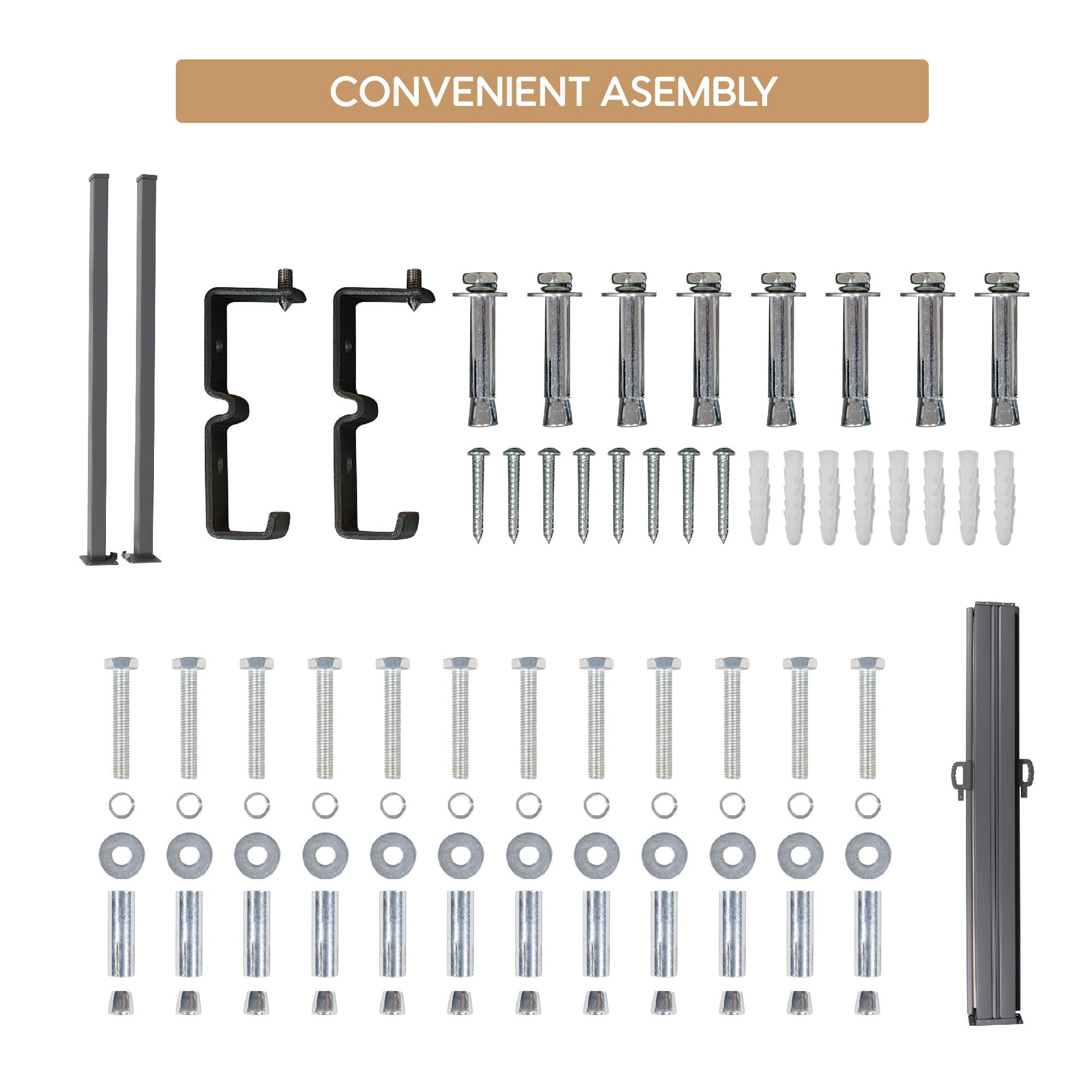 Retractable Side Awning, Waterproof And UV Resistant, Privacy Screen For Patio