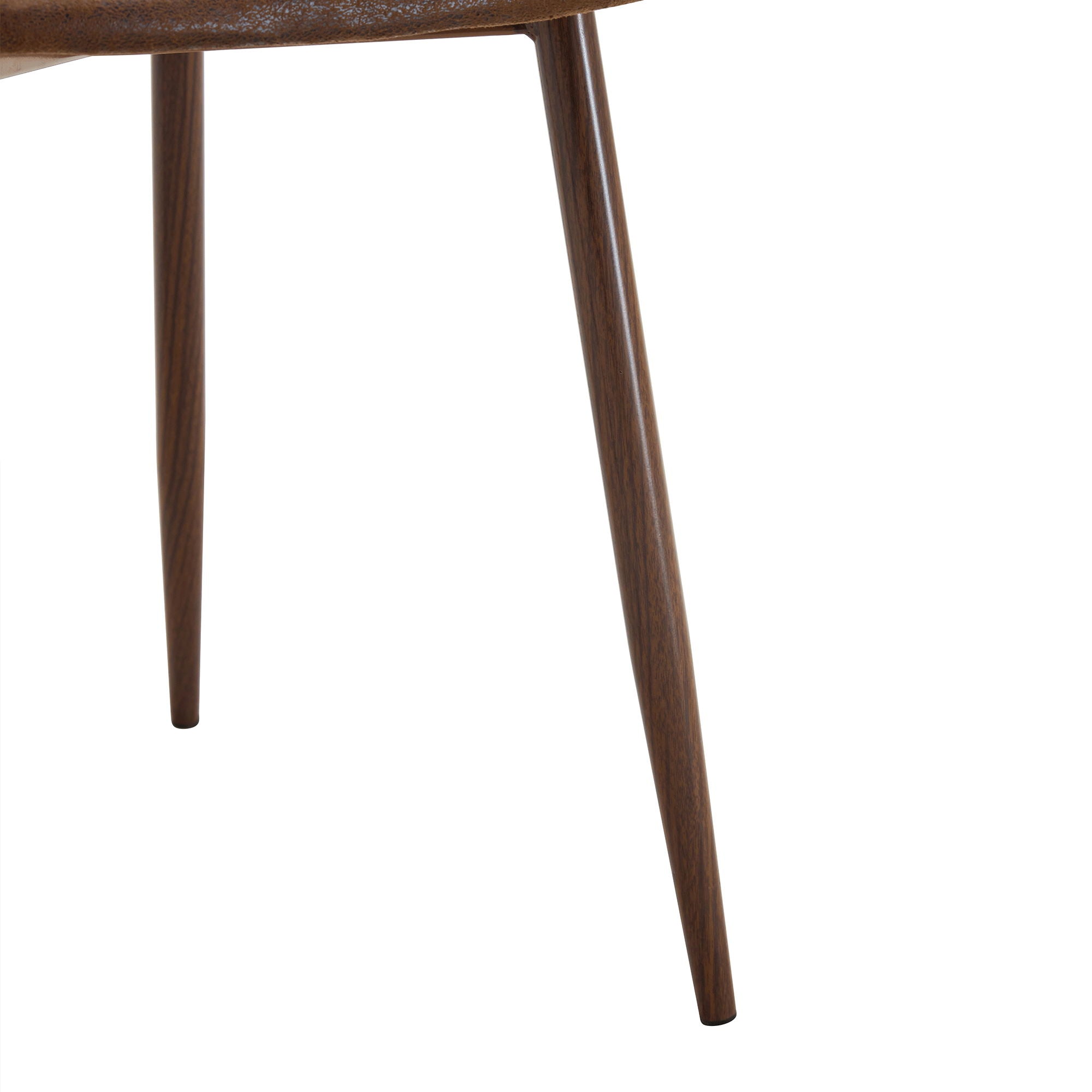 (Set of 4) Backrest AndTransfer Legs Chairs Adding A Touch Of Elegance To Minimalist And Scandinavian Style Homes - Walnut