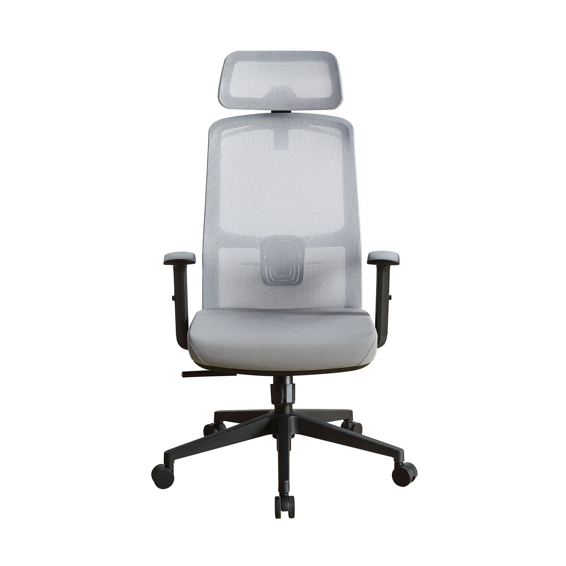 ACME •KD, Office Chair•Seat: Swivel (360 Degrees), and Adjustable Height•Padded Seat Cushion•Back Cushion w/Breathable Mesh Material•5-Star Base w/Casters•Seat Cushion Thickness: 3"•Adjustable Headrest(3 Angels & 6 cm) & Armrest(8 cm) | Meri Furniture