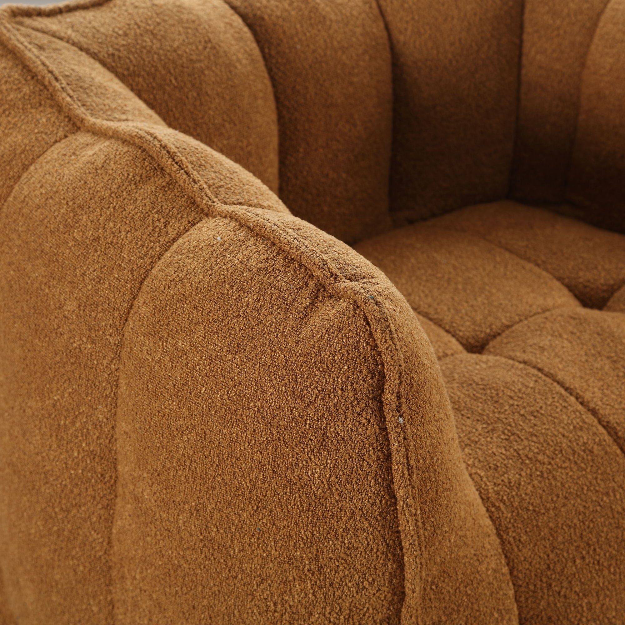 Soft Chenille Bean Bag Chair With High Resilient Foam