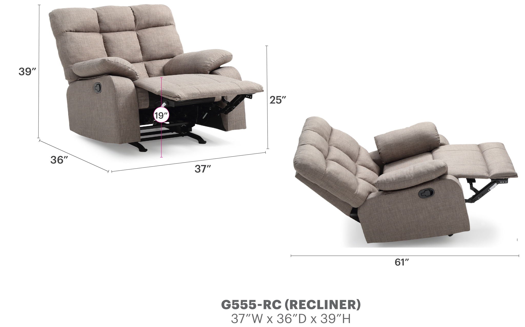 Cindy - Rocker Recliner