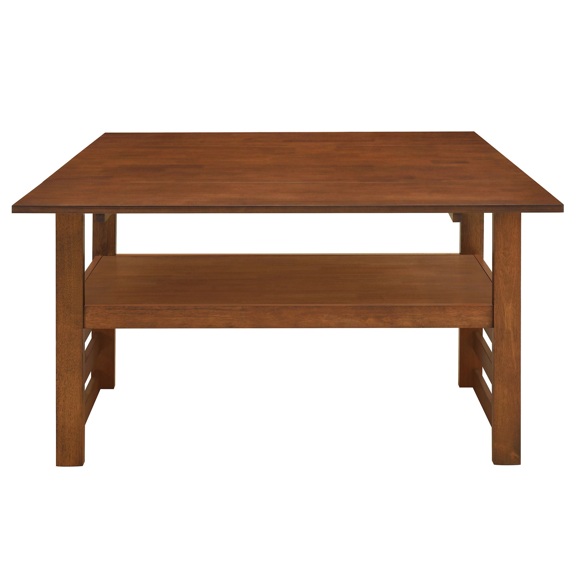 5 Piece Extendable Wood Square Dining Table Set With 2 Drop Leaves