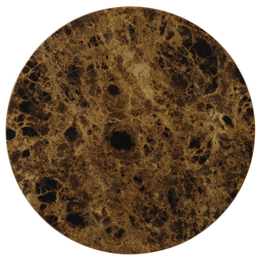 Laney - 1-Shelf Glass Top Rectangular End Table - Deep Merlot