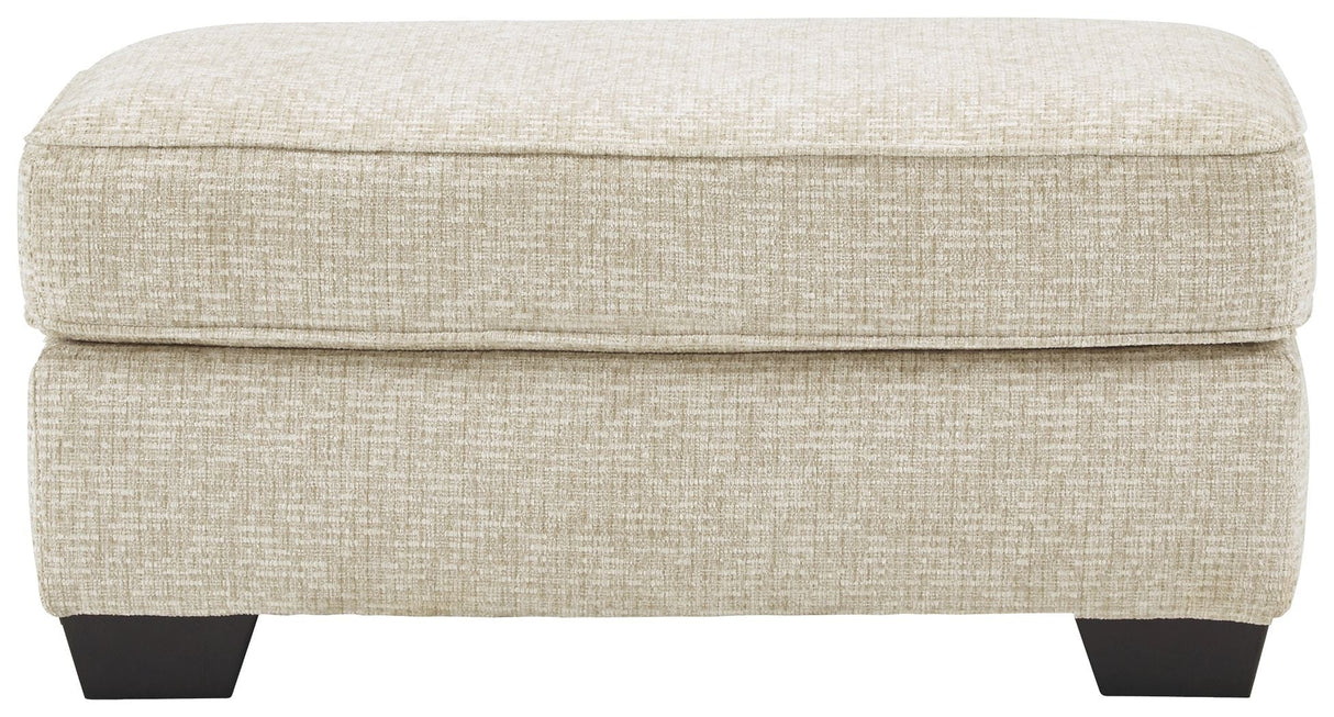 Ashley Furniture Haisley - Ivory - Ottoman | Meri Furniture