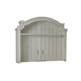 Magnolia Manor - Arched Entertainment Hutch - White