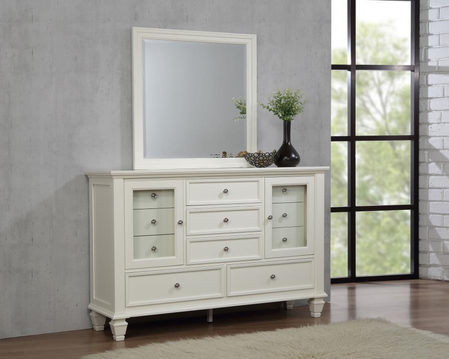 Coaster Fine Furniture Sandy Beach - 11-drawer Dresser With Mirror | Meri Furniture