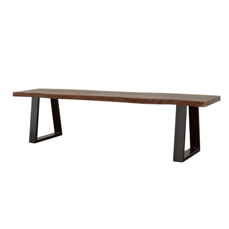 Coaster Fine Furniture Ditman - Live Edge Wood Dining Bench - Gray Sheesham | Meri Furniture