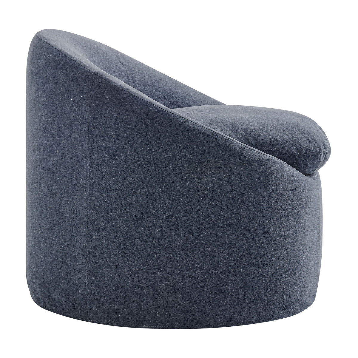 Sadie Slipcovered Linen-Blend Round Accent Chair by Modway