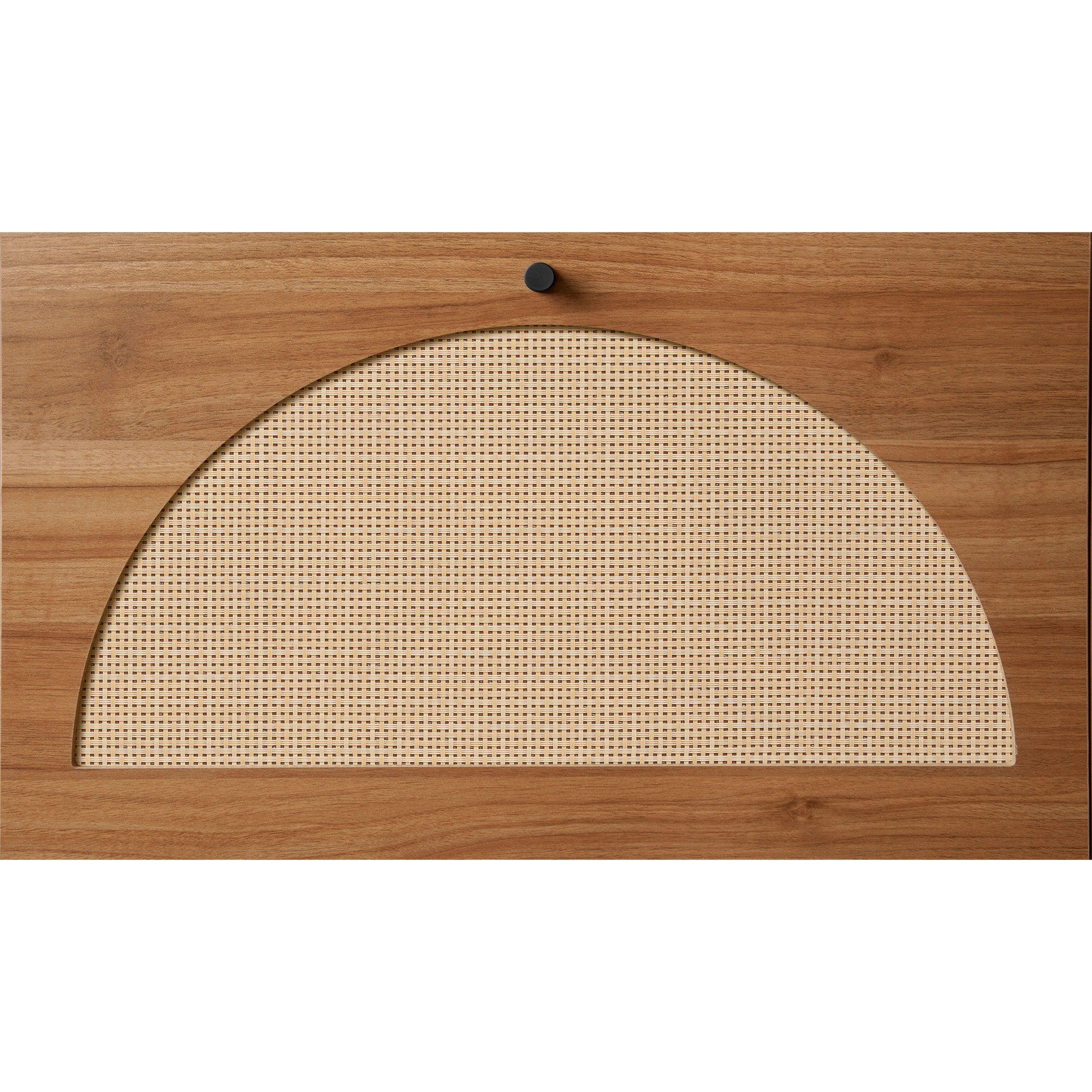 Allen - Rattan 2 Door 1 Drawer Cabinet Shoe Rack For Entrance