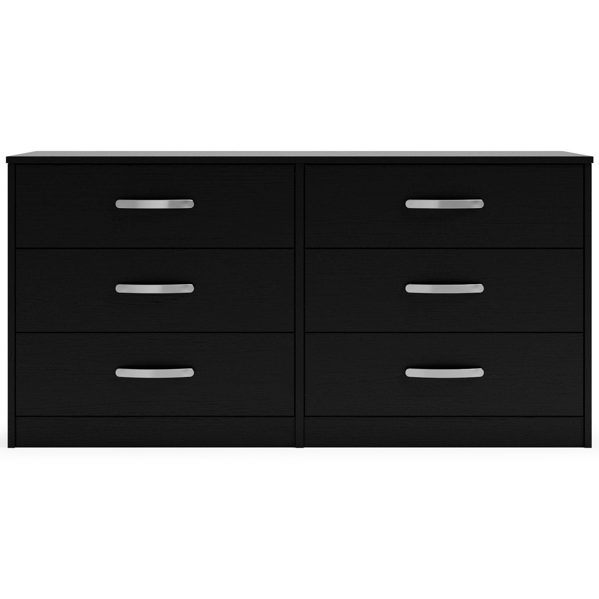 Finch - Black - Six Drawer Dresser - 29'' Height