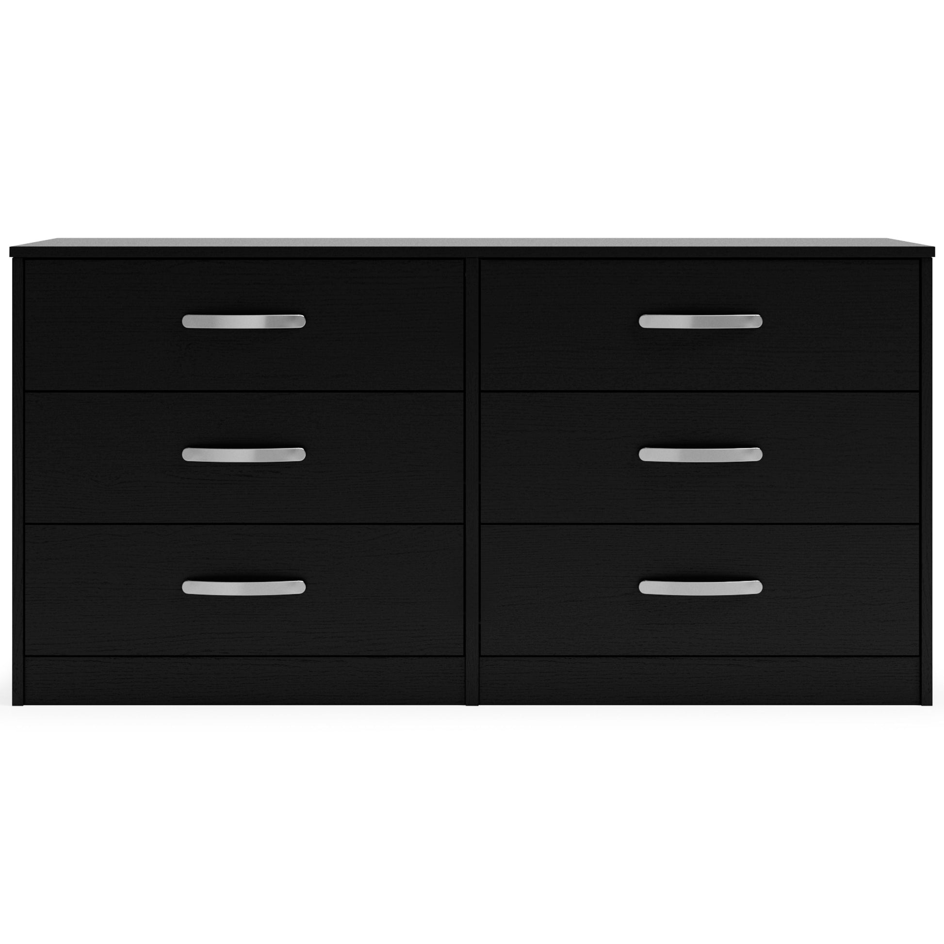 Signature Design by Ashley® Finch - Black - Six Drawer Dresser - 29'' Height | Meri Furniture