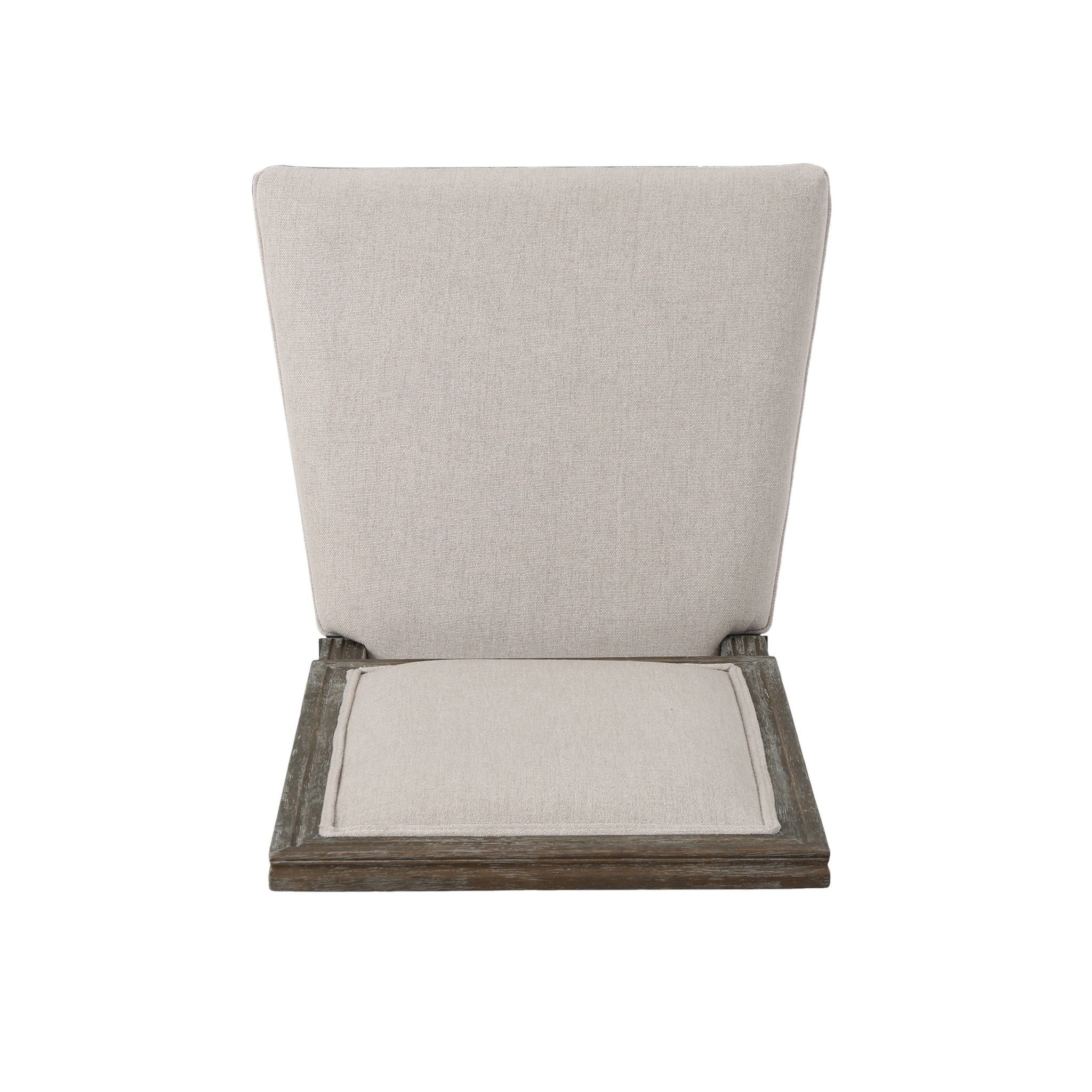 Traditional Style Dining Chair Set With Fabric Upholstery