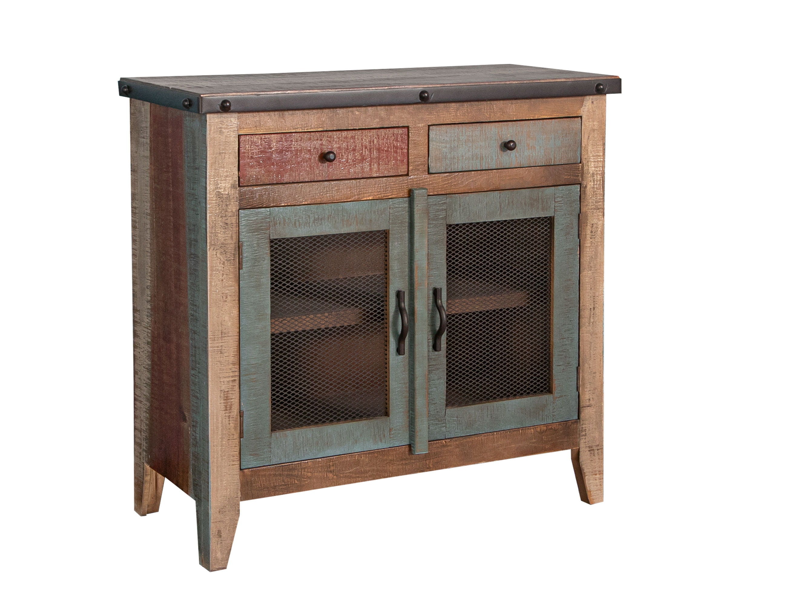 International Furniture Direct Antique - Server - Multicolor | Meri Furniture