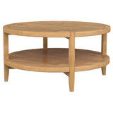 Camillo - Round Solid Wood Coffee Table - Maple