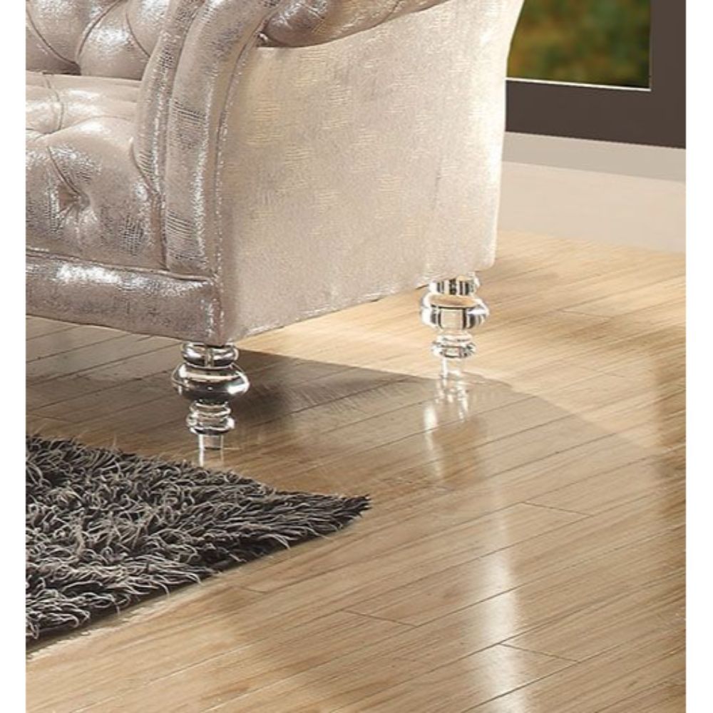 ACME Dixie - Sofa - Metallic Silver | Meri Furniture
