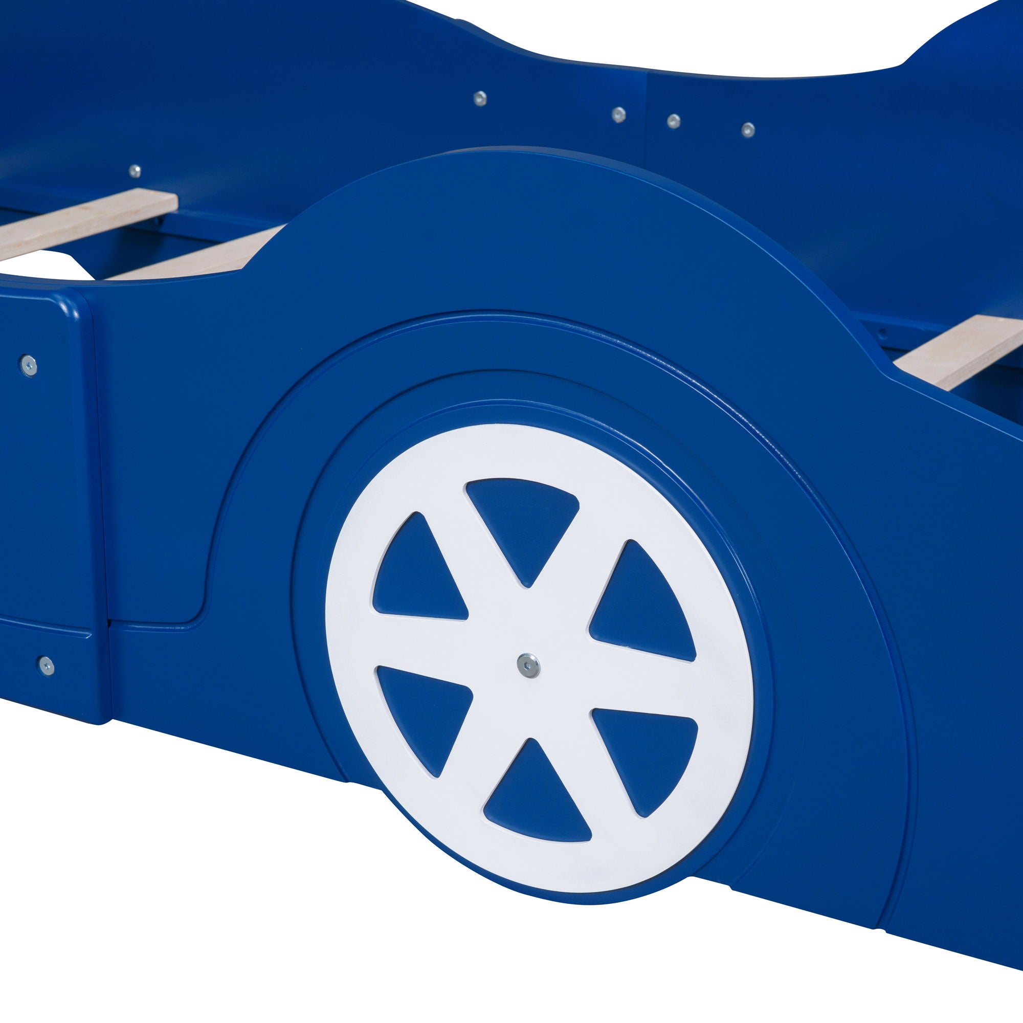 Race Car Shaped Platform Bed & Wheels