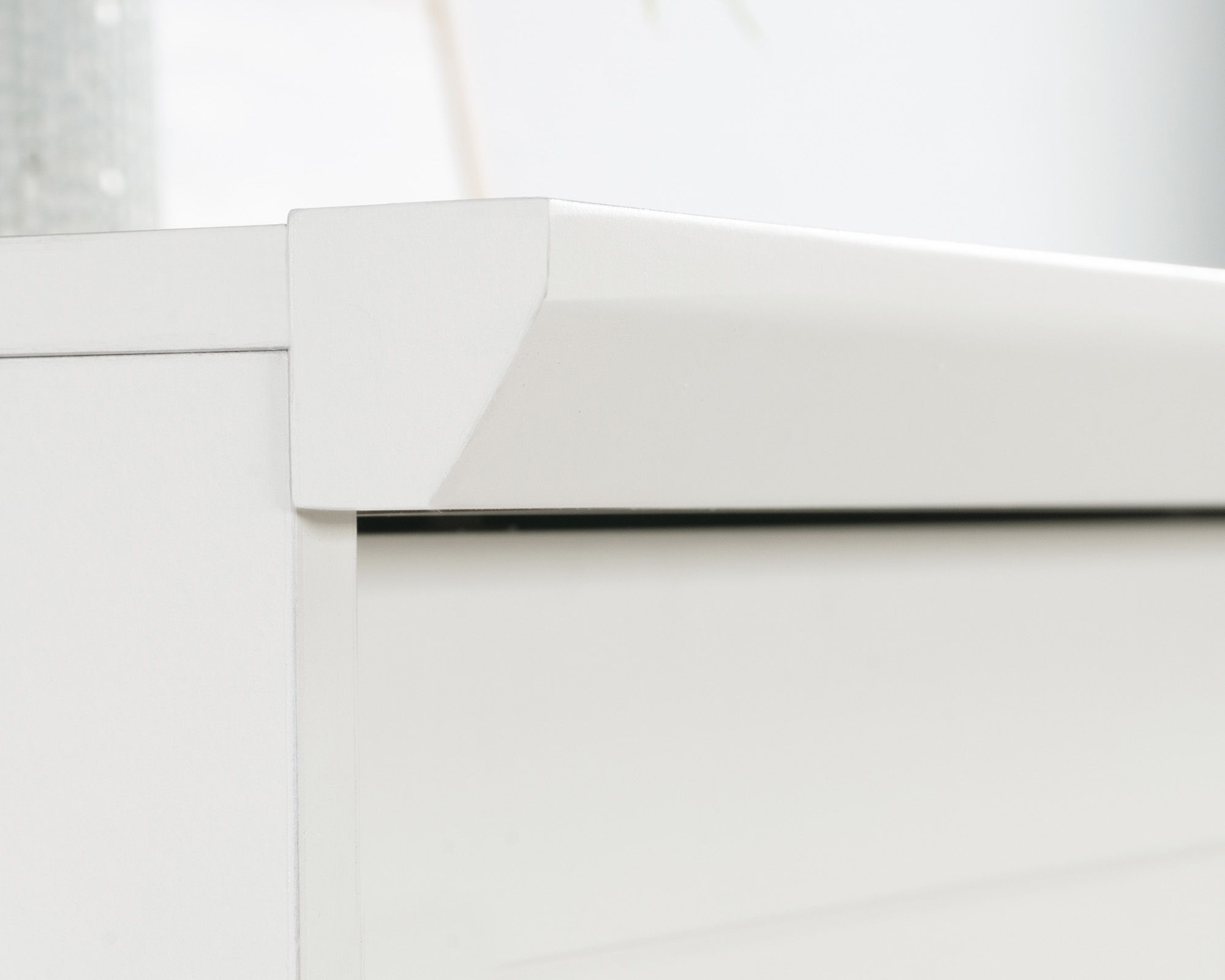 Wardrobe Cabinet with Sliding Doors in White