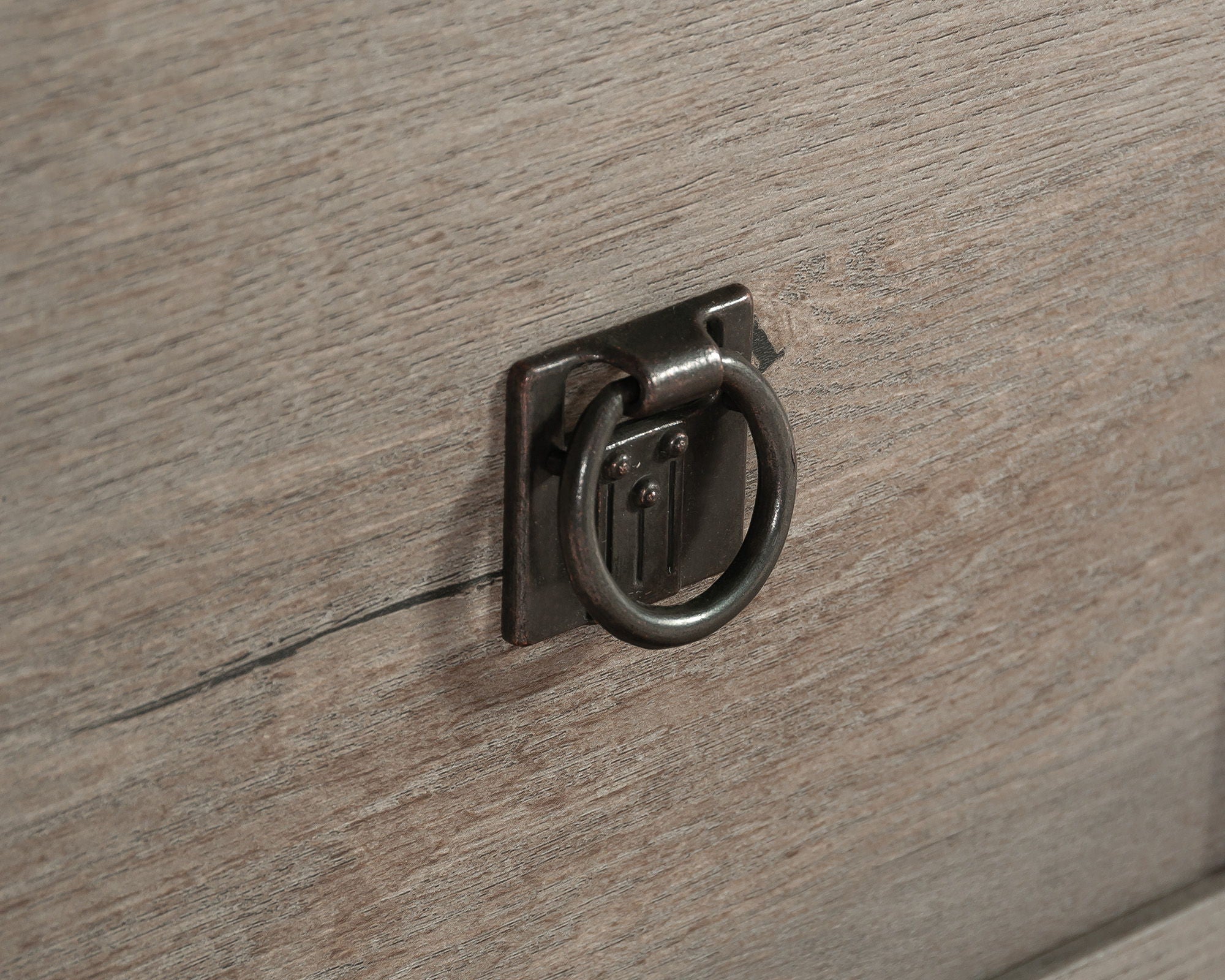 L-Shaped Home Office Desk in Mystic Oak