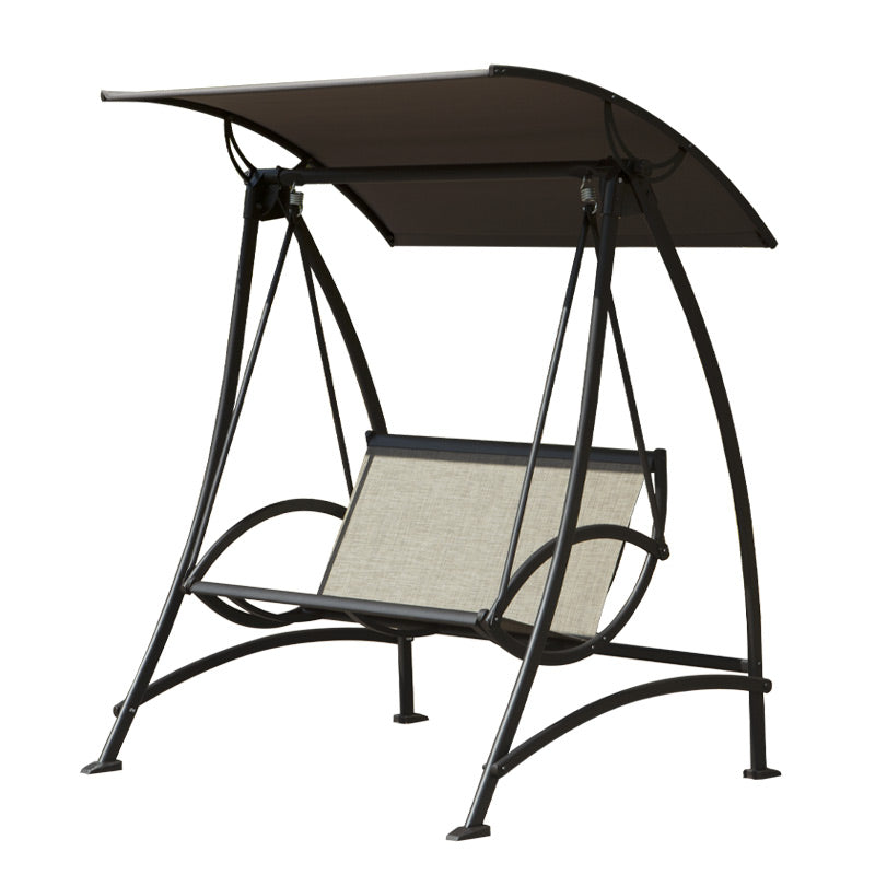 Patio Porch Swing Adjustable Canopy Deluxe Hammock Swing Glider