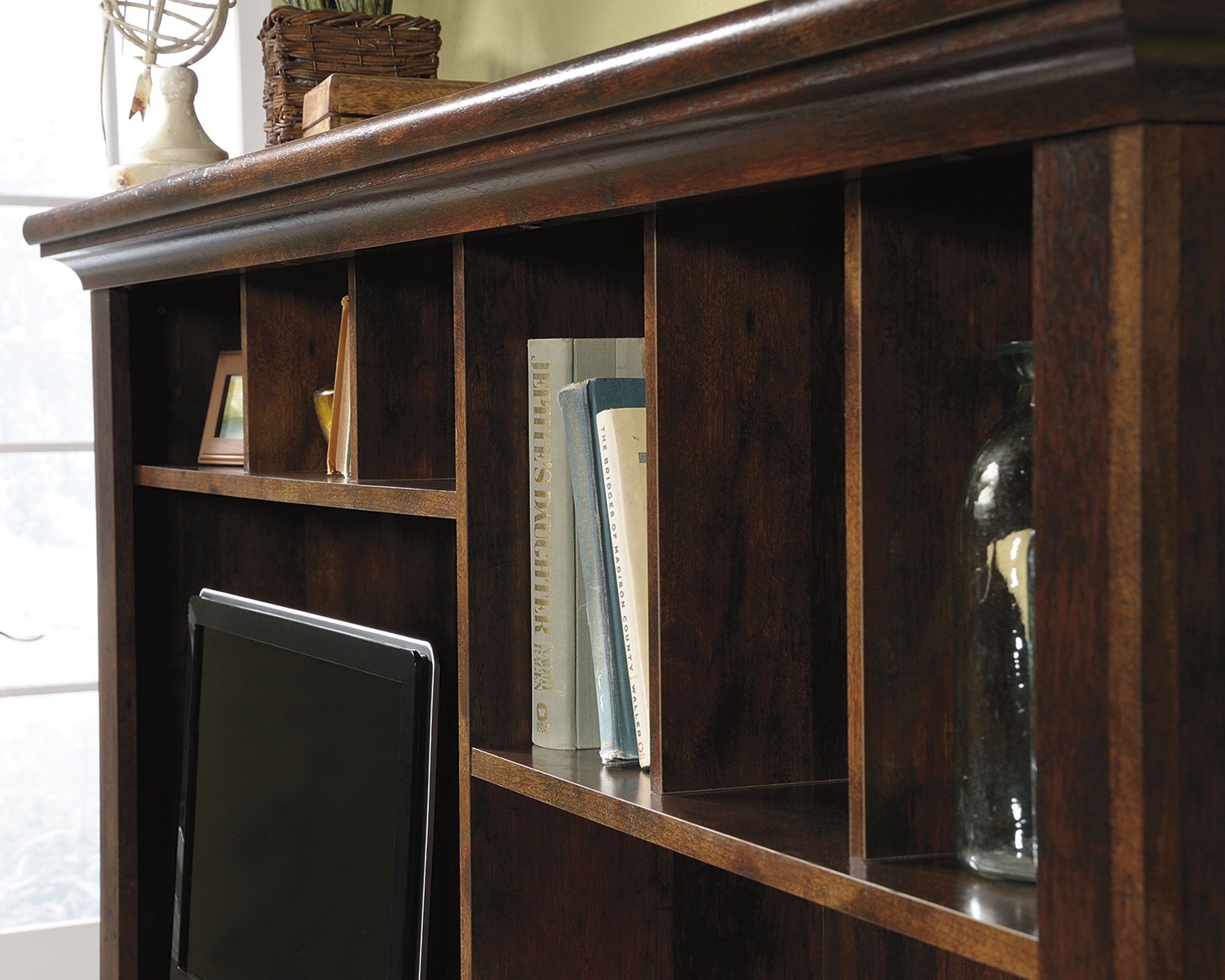 Computer Desk With Hutch Curado Cherry