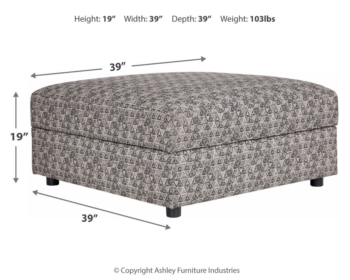 Ashley Furniture Kellway - Bisque - Ottoman With Storage | Meri Furniture