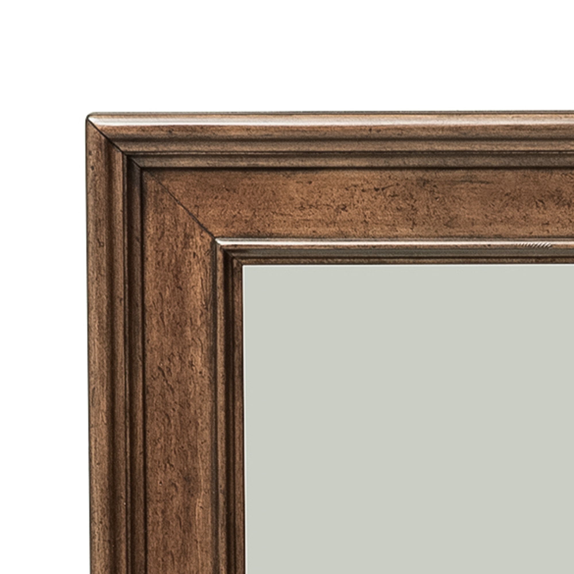 Liberty Furniture Rustic Traditions - Dresser & Mirror - Dark Brown | Meri Furniture
