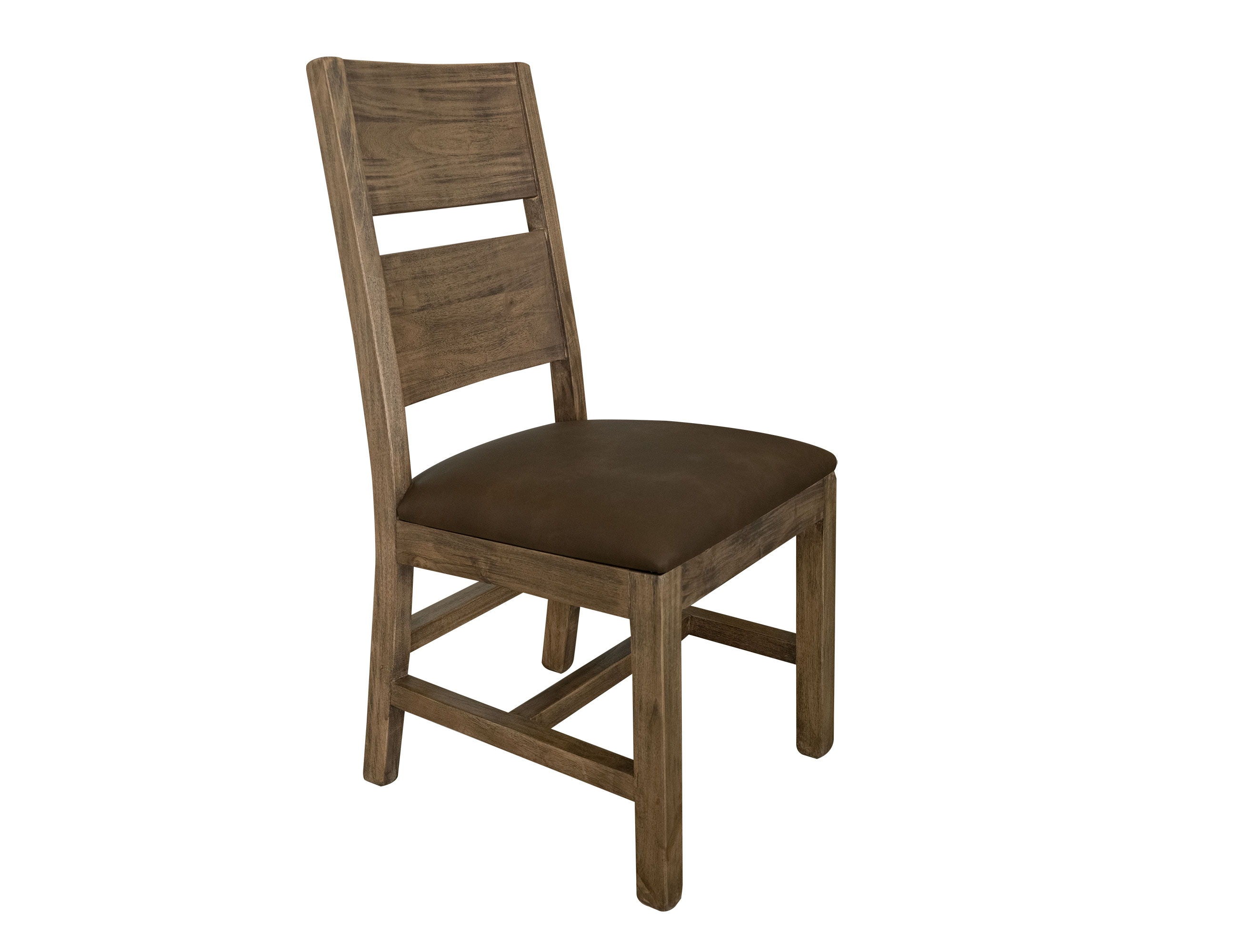 International Furniture Direct Natural Teca - Chair (Set of 2) - Brown | Meri Furniture