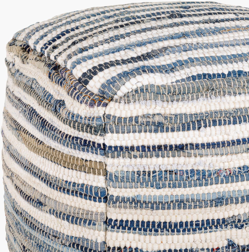 Denim Pouf