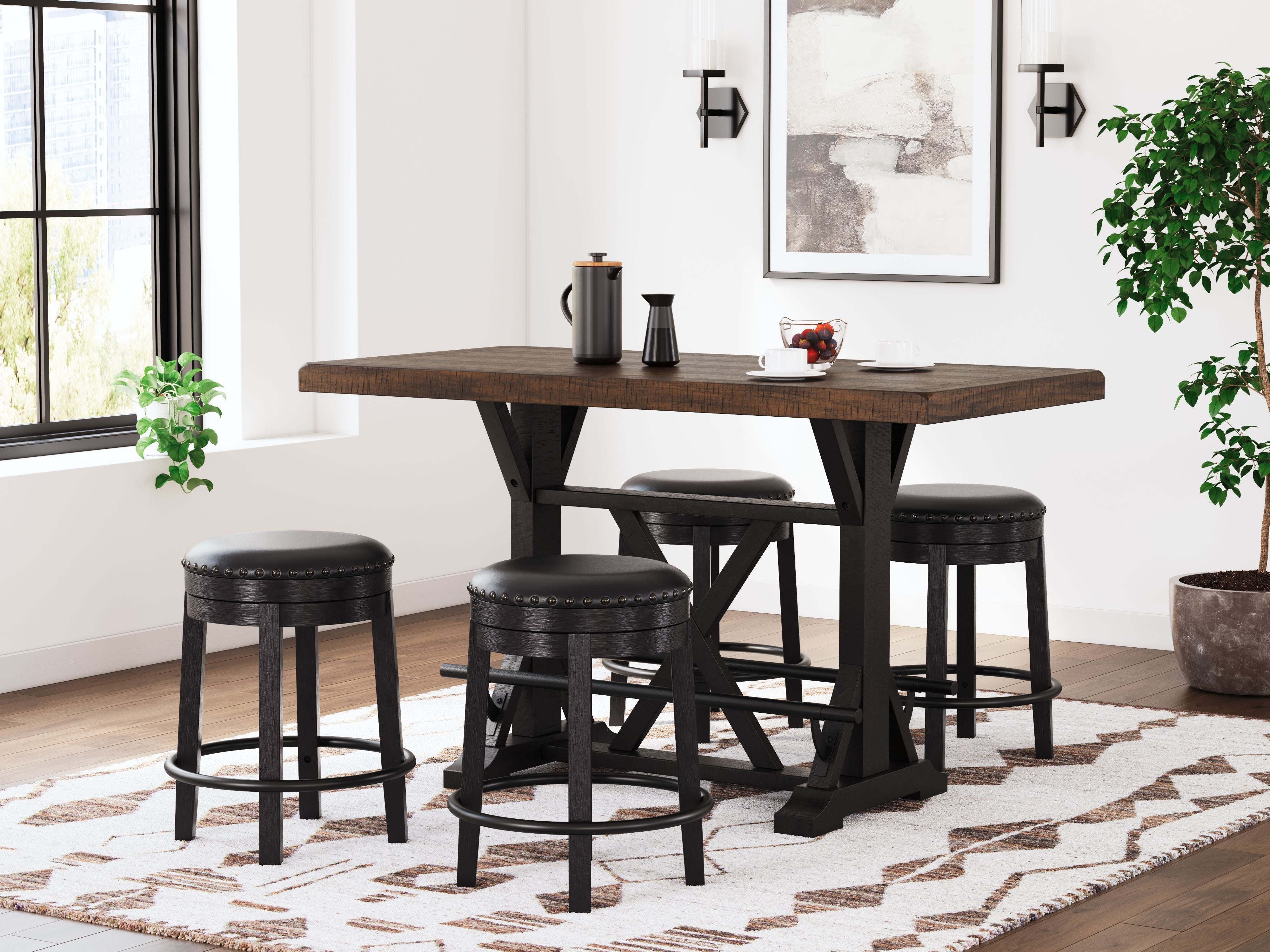 Signature Design by Ashley® Valebeck - Counter Height Table Set | Meri Furniture