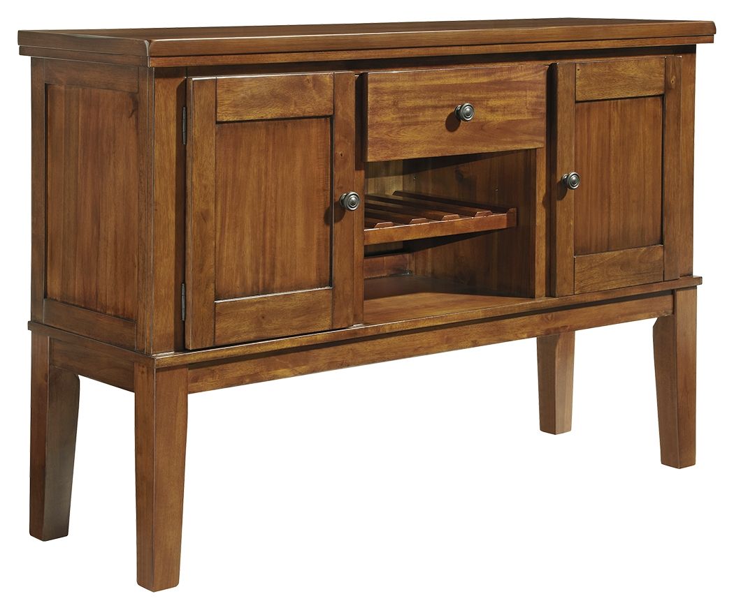 Signature Design by Ashley® Ralene - Medium Brown - Dining Room Server | Meri Furniture