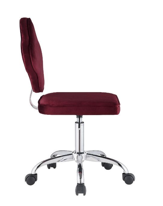 ACME Clover - Office Chair - Red Velvet | Meri Furniture