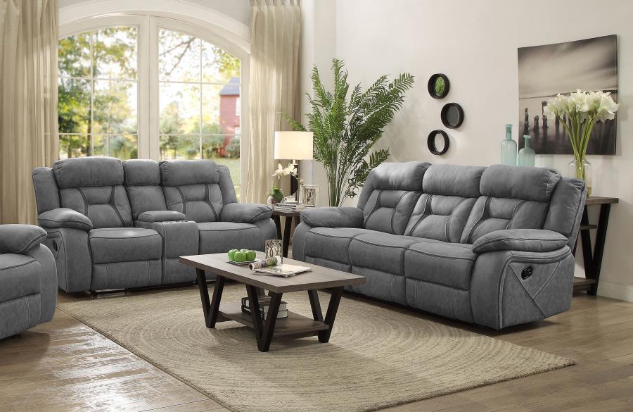 Coaster Fine Furniture Higgins - Upholstered Motion Reclining Sofa Set | Meri Furniture