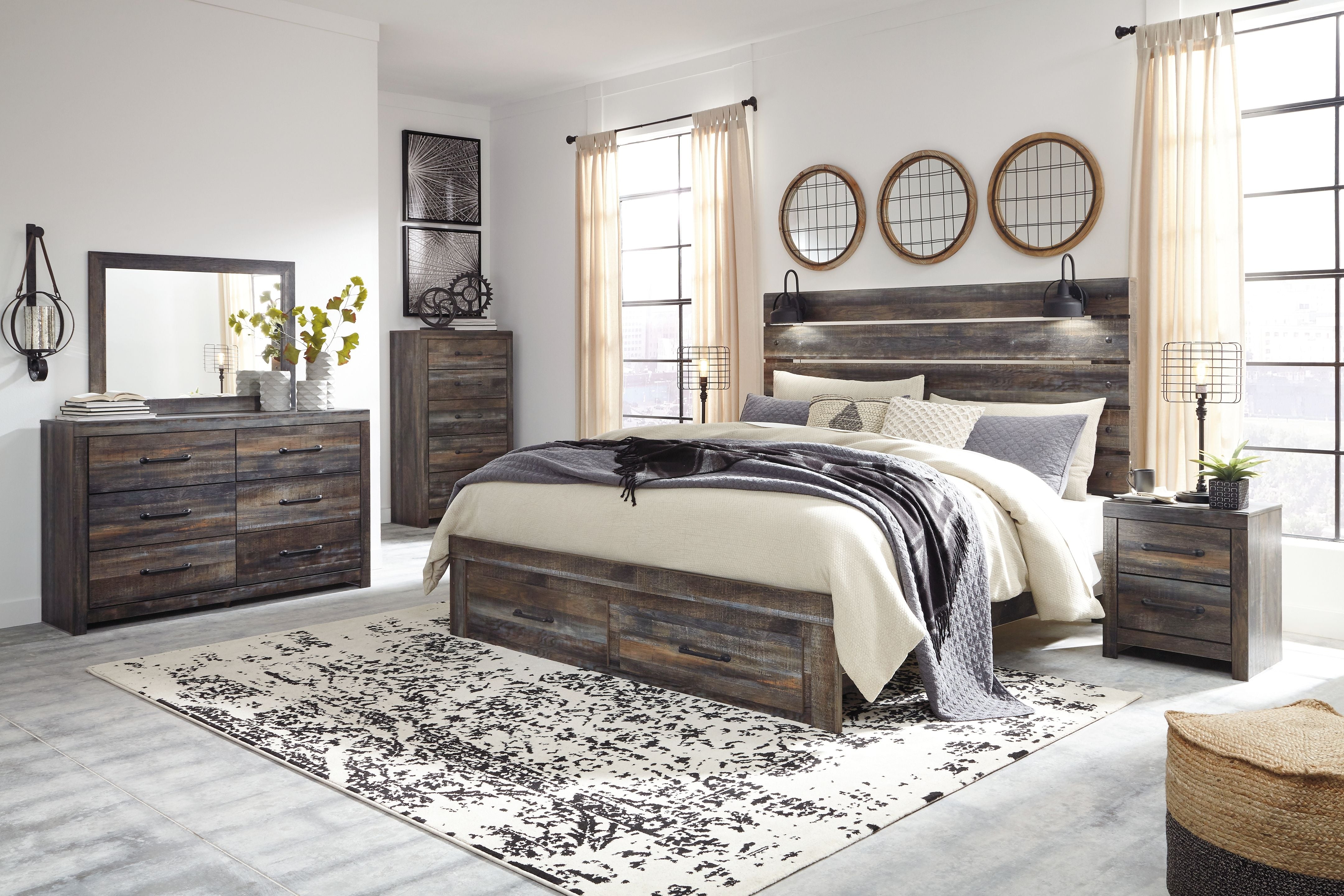 Signature Design by Ashley® Drystan - Panel Bed | Meri Furniture