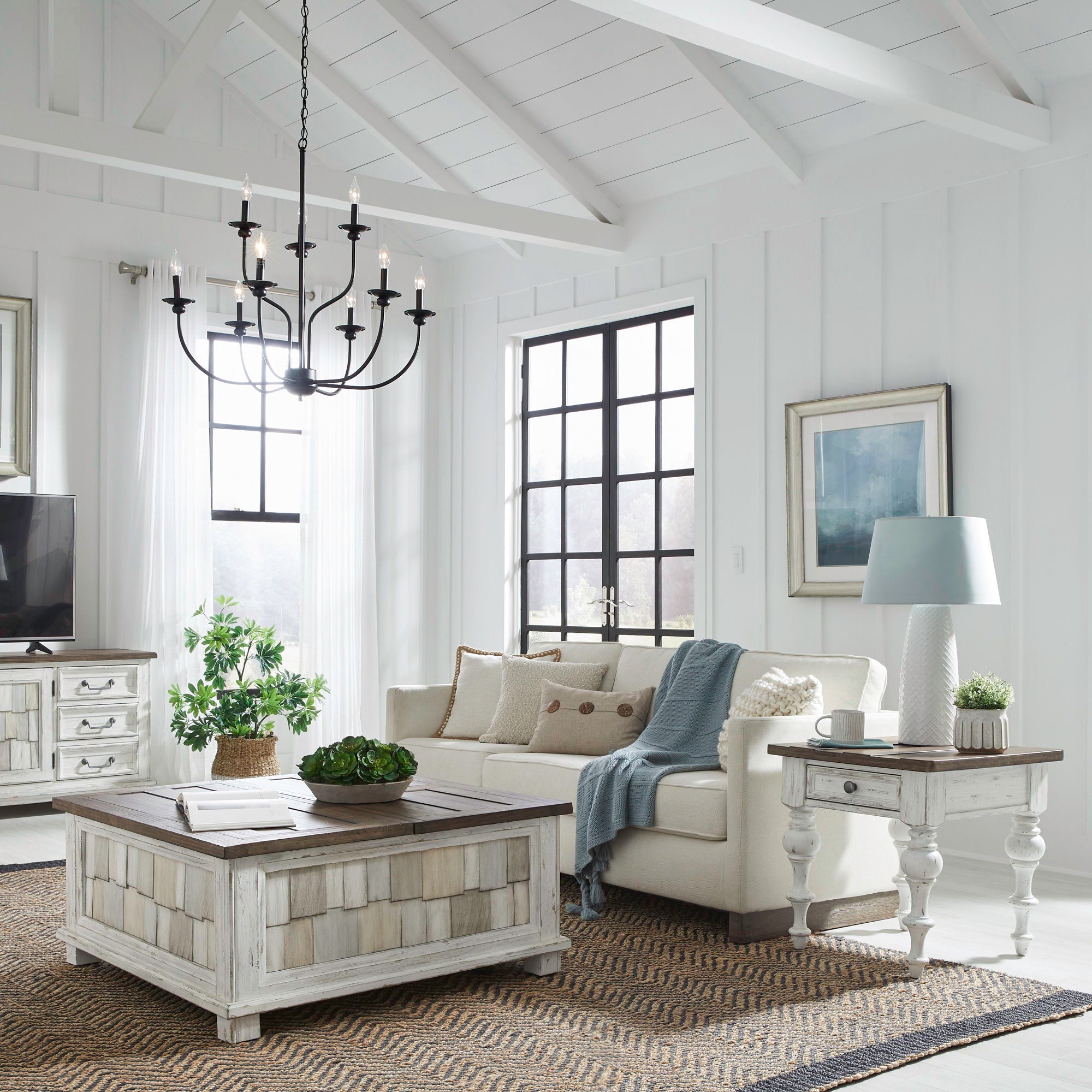 Liberty Furniture River Place - Opt 3 Piece Set - White | Meri Furniture