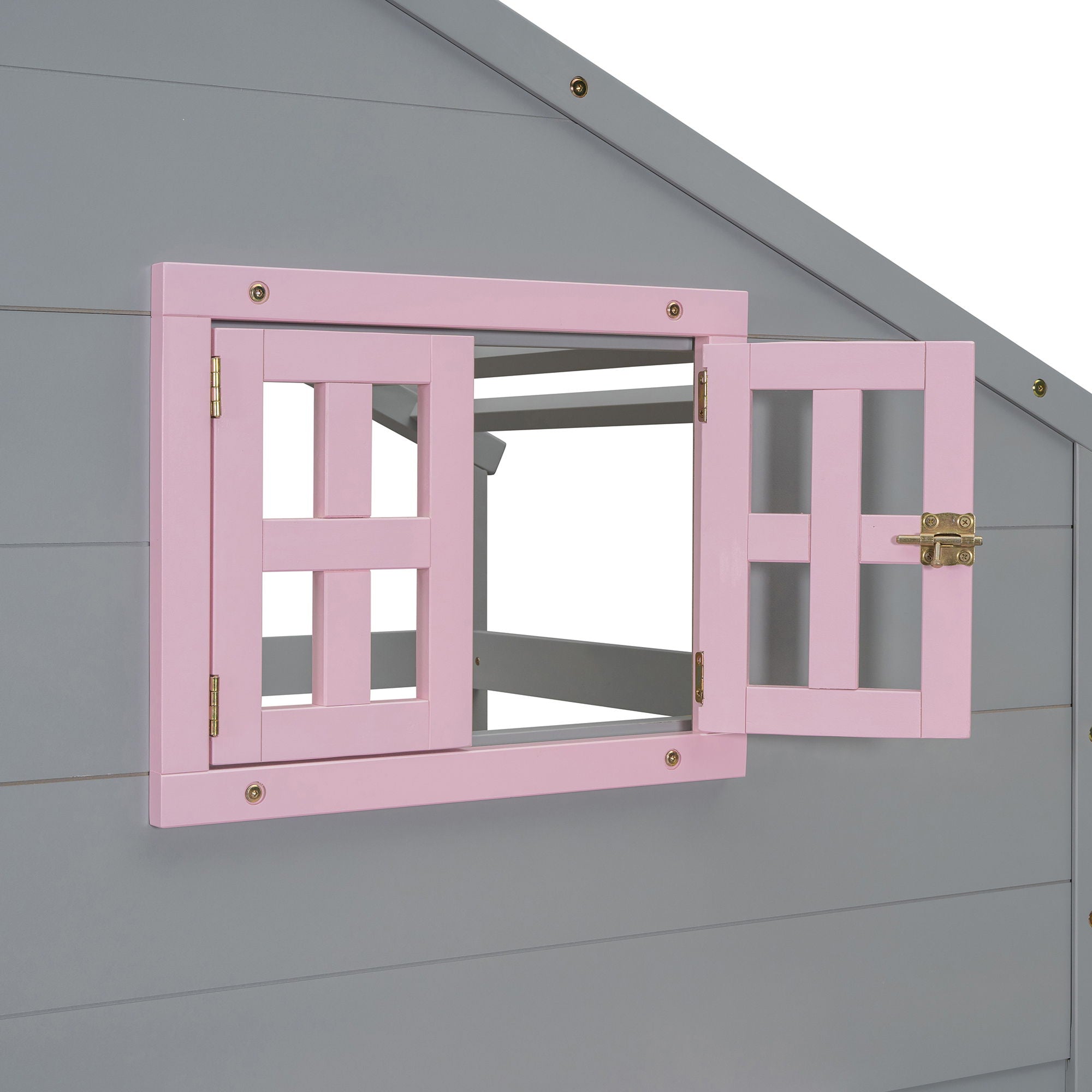 Bunk Bed With Playhouse Roof And Window