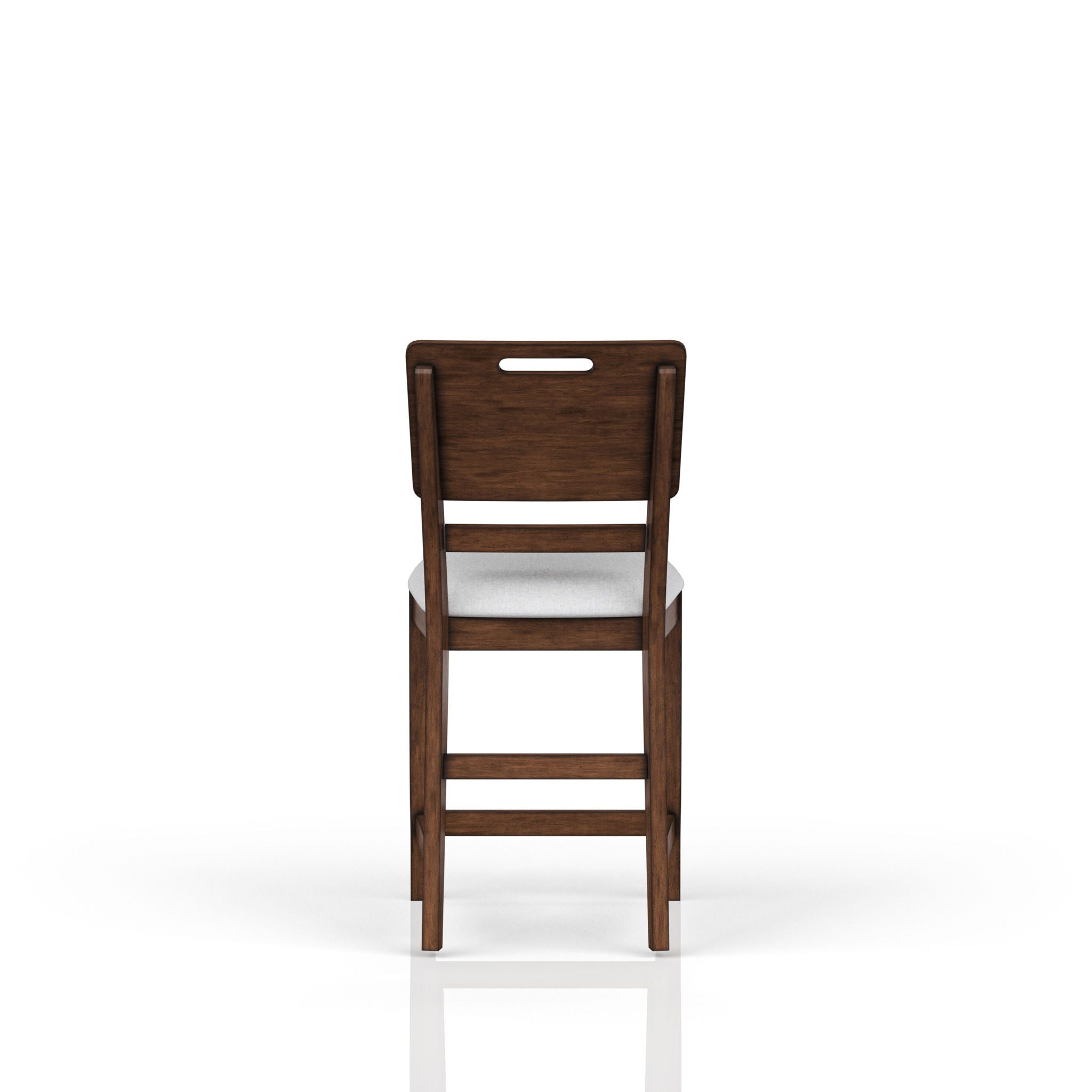 Casual Counter Stool Contrasting Upholstered Seat (Set of 2) - Brown