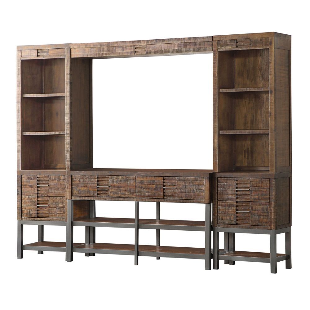 ACME Andria - Entertainment Center - Reclaimed Oak | Meri Furniture
