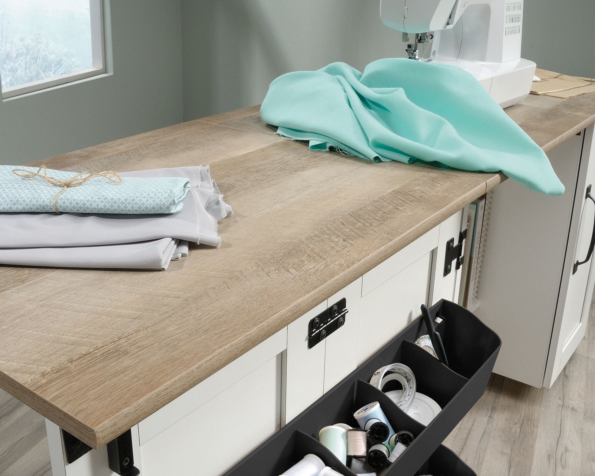 Drop-Leaf Craft Table/Sewing Cart
