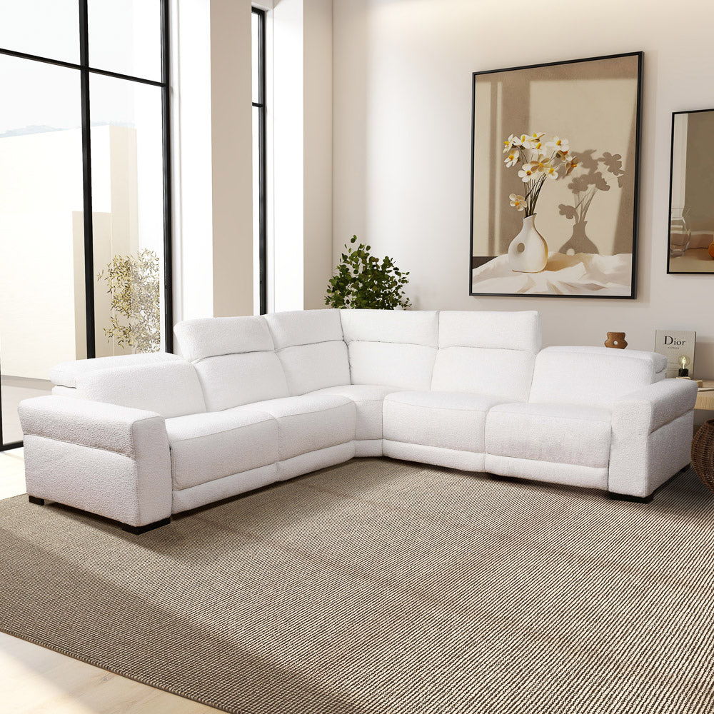 Yohan - Reclining Sectional Sofa - White