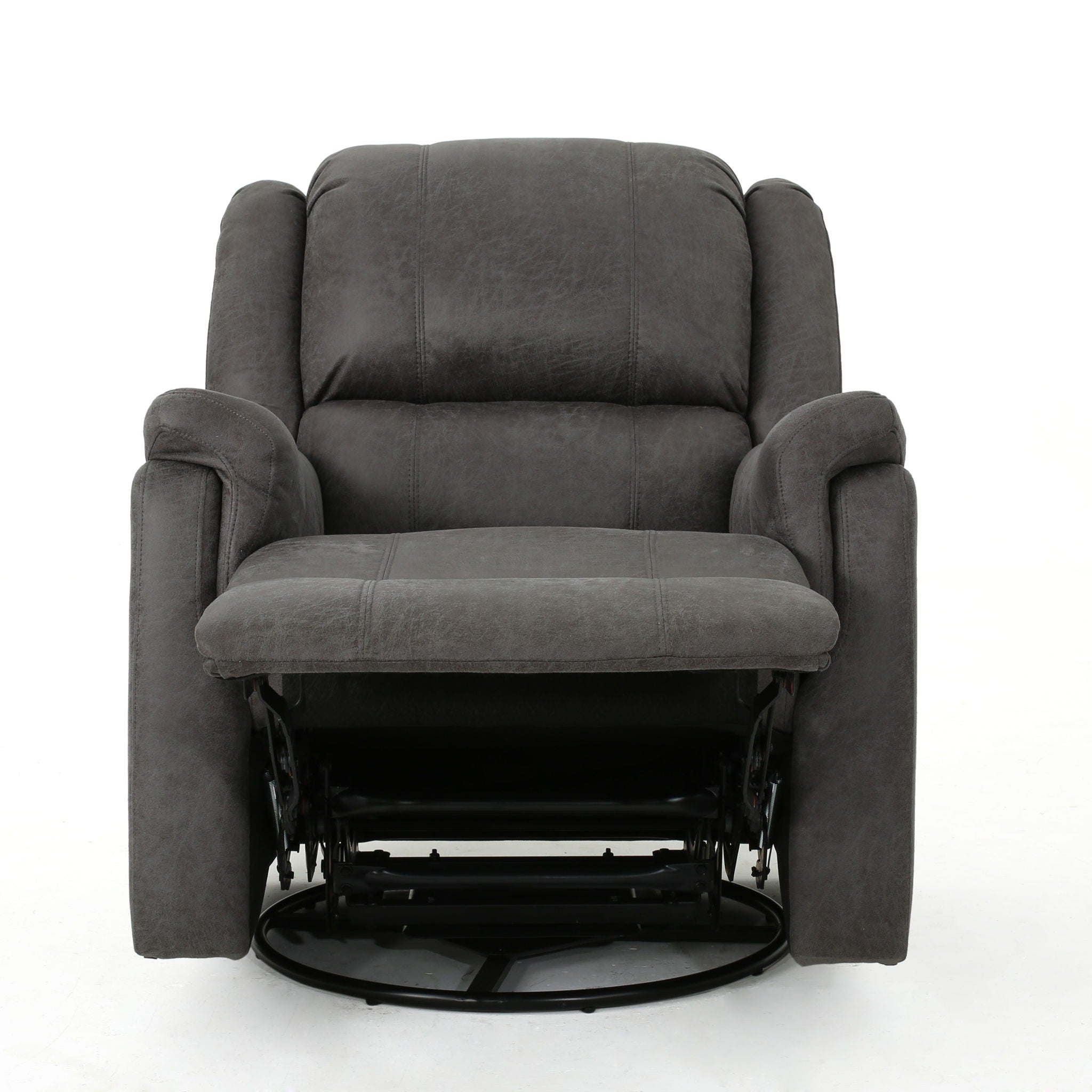 Contemporary Glider Recliner With Swivel Function