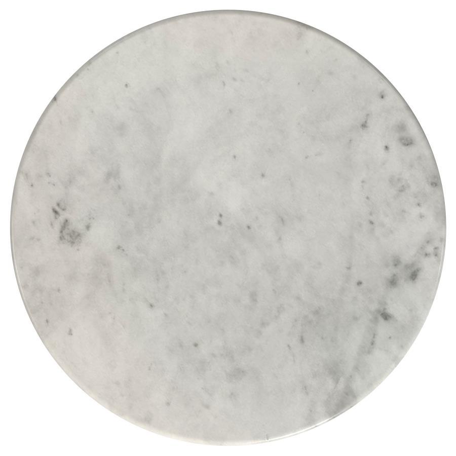 Hermas - Round Marble Coffee And End Table Set