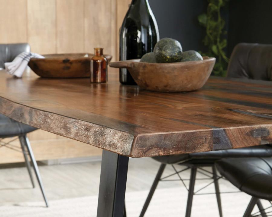Coaster Fine Furniture Ditman - Live Edge Dining Table - Gray Sheesham | Meri Furniture