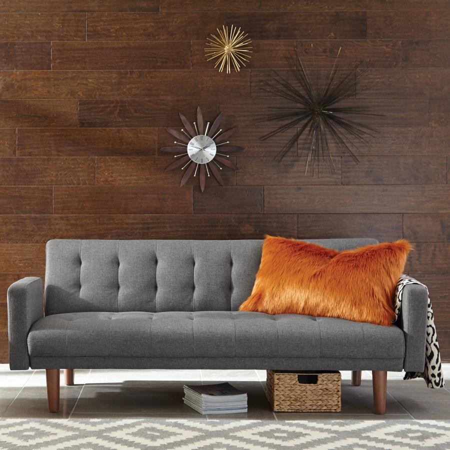 Coaster Fine Furniture Sommer - Upholstered Tufted Convertible Sofa Bed - Gray | Meri Furniture
